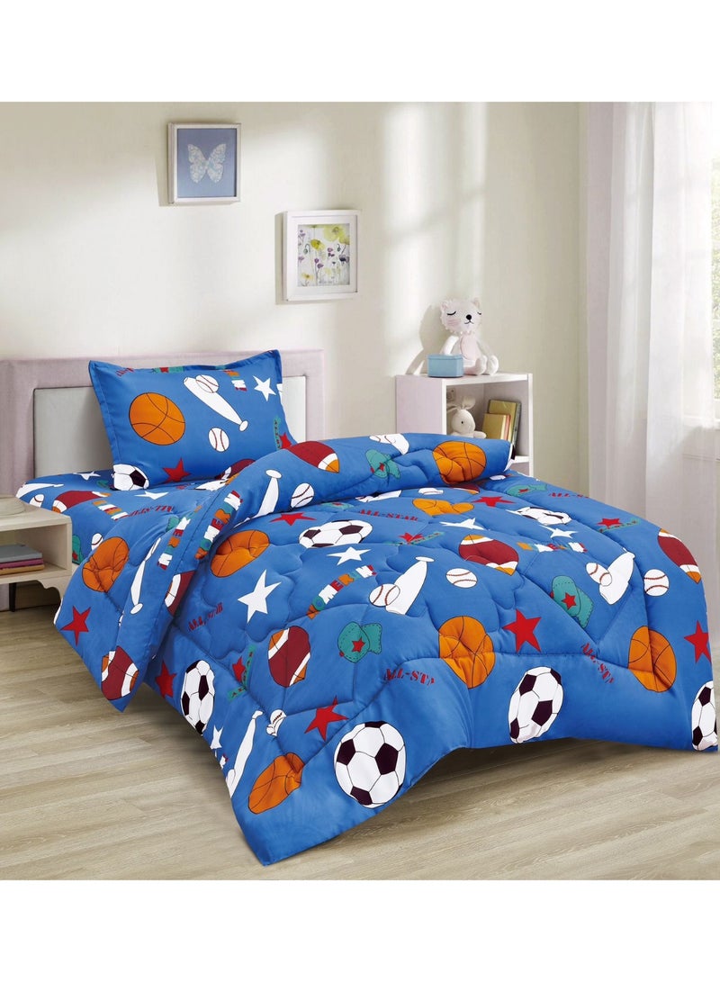 Ming Li Kids Bedspread Set 3 Pieces – Soft Fabric with Medium Filling for Positive Energy and Peaceful Sleep - Image 1